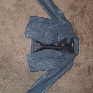 Grey pleather jacket